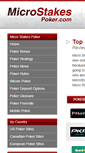 Mobile Screenshot of microstakespoker.com