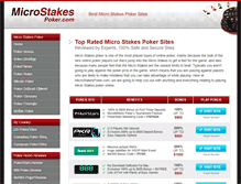 Tablet Screenshot of microstakespoker.com